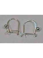 Silver safety wire with bead Silver safety wire with bead