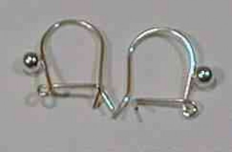 Silver safety wire with bead