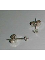 Silver cup/post stud Silver cup/post stud