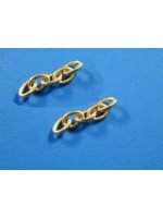 Silver cuff link chains