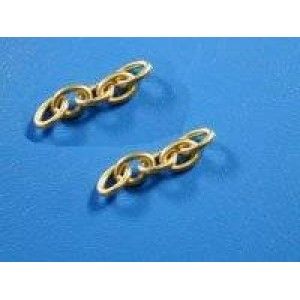 Silver cuff link chains