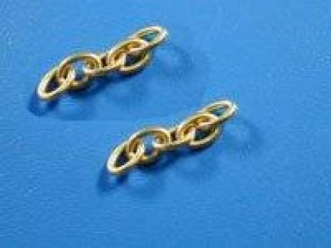 Silver cuff link chains