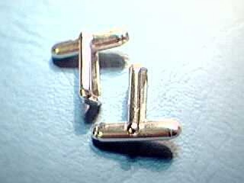 Silver cuff link backs